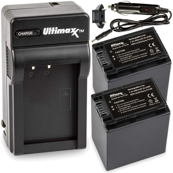 2 Pack Replacement for Sony GV-D800 Compatible with Sony NP-F550 Digital Camera Battery and Charger Video Walkman Battery 2200mAh 7.2V Lithium-Ion Charger 2 Pack Replacement for Sony GV-D800 Compatible with Sony NP-F550 Digital Camera Battery and Charger Video Walkman Battery 2200mAh 7.2V Lithium-Ion Charger